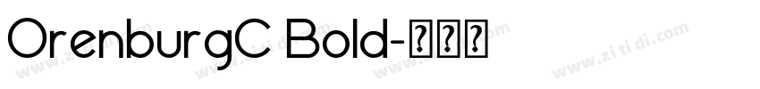 OrenburgC Bold字体转换